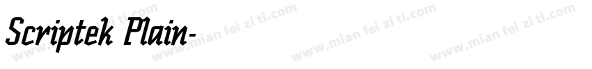 Scriptek Plain字体转换